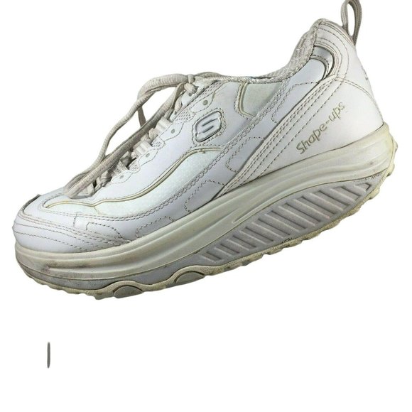 Skechers Shape Ups Shoes Womens 6.5 White Lace UK 3.5 EU 36.5 Walking Tone 11800 - Picture 10 of 12